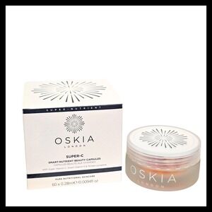 Oskia Super-C Smart Nutrient Beauty 60 Capsules Full Size Serum vitamins C & E